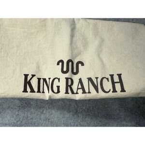 King Ranch Bag Running W Logo Drawstring Handbag Purse Cover Beige